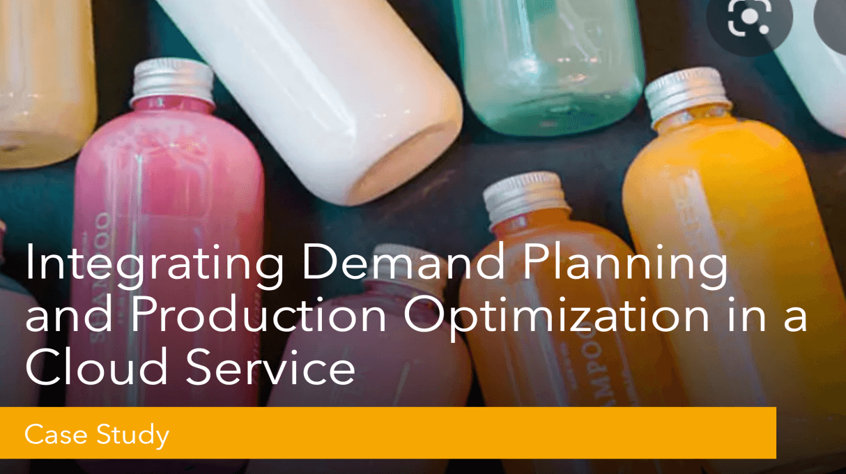 Integrating Demand Planning & production Optimization in a Cloud Service